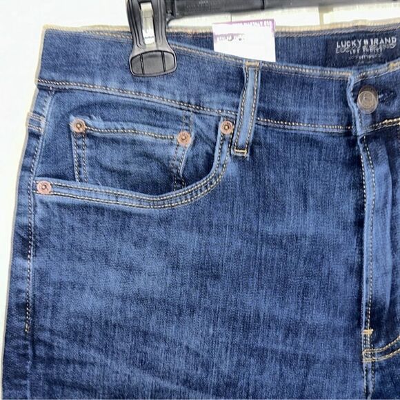 Lucky Brand 36 x 30 412 Athletic Slim Blue Stark Jeans - Picture 5 of 14
